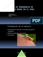 Manejo de Emergencia de Malaria Grave en El Peru: Salomón Durand Hospital Apoyo Iquitos Minsa