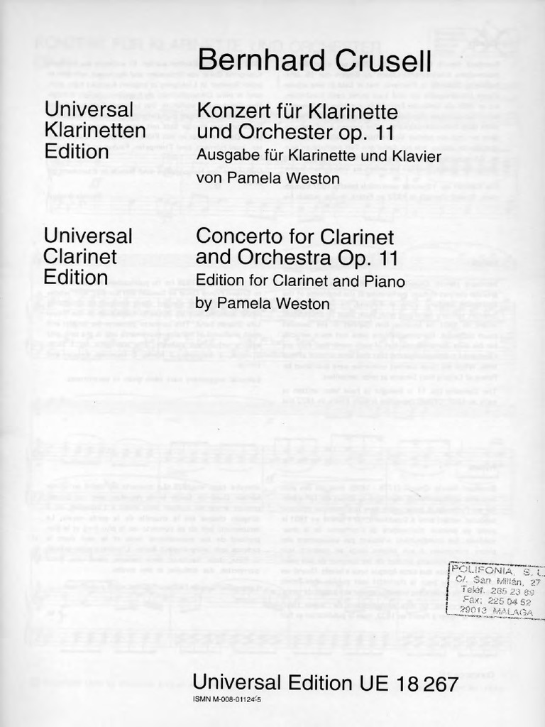 CRUSELL Bernhard Concerto Op.11 X e PF PDF