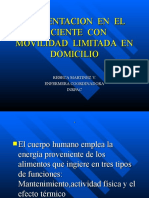 Alimentación en El Paciente Con Movilidad Limitada en El Do