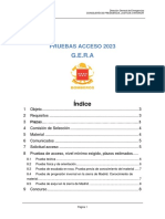 Convocatoria Acceso GERA 2023