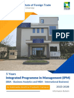 Indian Institute of Foreign Trade: Integrated Programme in Management (IPM)