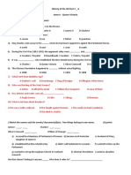 History of The UK Part 2 Test