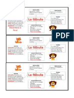 Caracteristicas de La Fabula