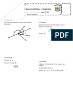 Examen Mensual TRIGONOMETRIA 5 Secundaria