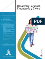 Desarrollo Personal, Ciudadanía y Cívica: Secundaria