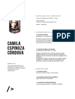 Camila Espinoza Córdova: / Detalles de Contacto