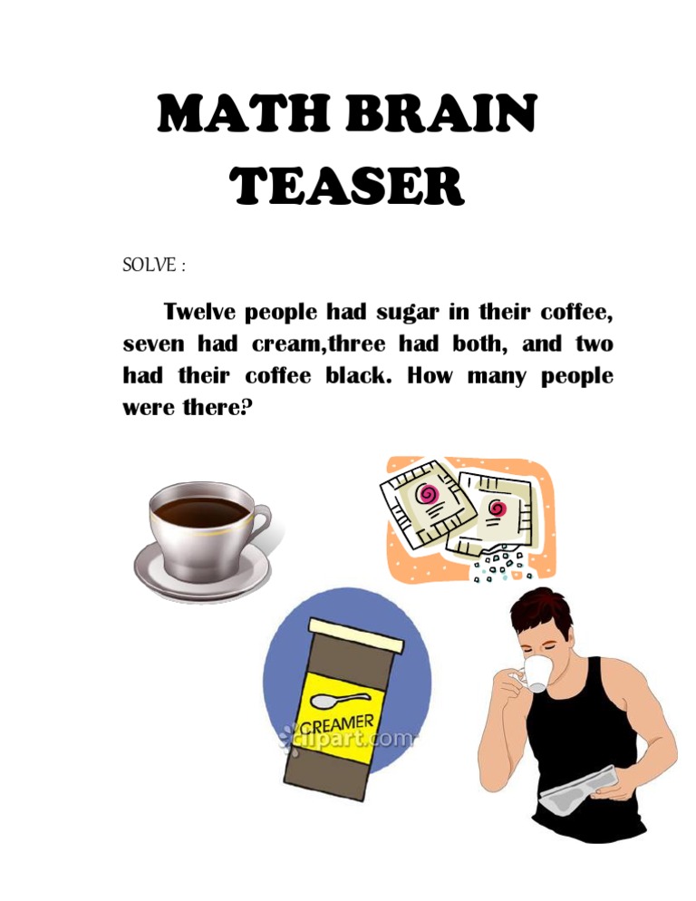 Math Brain Teaser 3rd | PDF