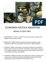 Economía Política Argentina: Módulo II (1958-1983)