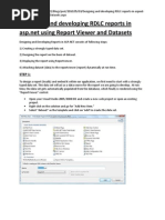 Designing and Developing RDLC Reports in ASP