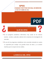 Statistical Package For The Social Sciences: 27 de Octubre de 2022