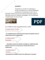 Pharma Conditionnement Et Condition de Stockage