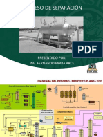 Proceso de Separación: Presentado Por: Ing. Fernando Parra Arce