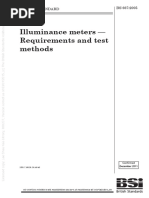 Illuminance Meters - Requirements and Test Methods: British Standard BS 667:2005