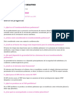 TEP: factores de riesgo, síntomas y tratamiento del tromboembolismo pulmonar