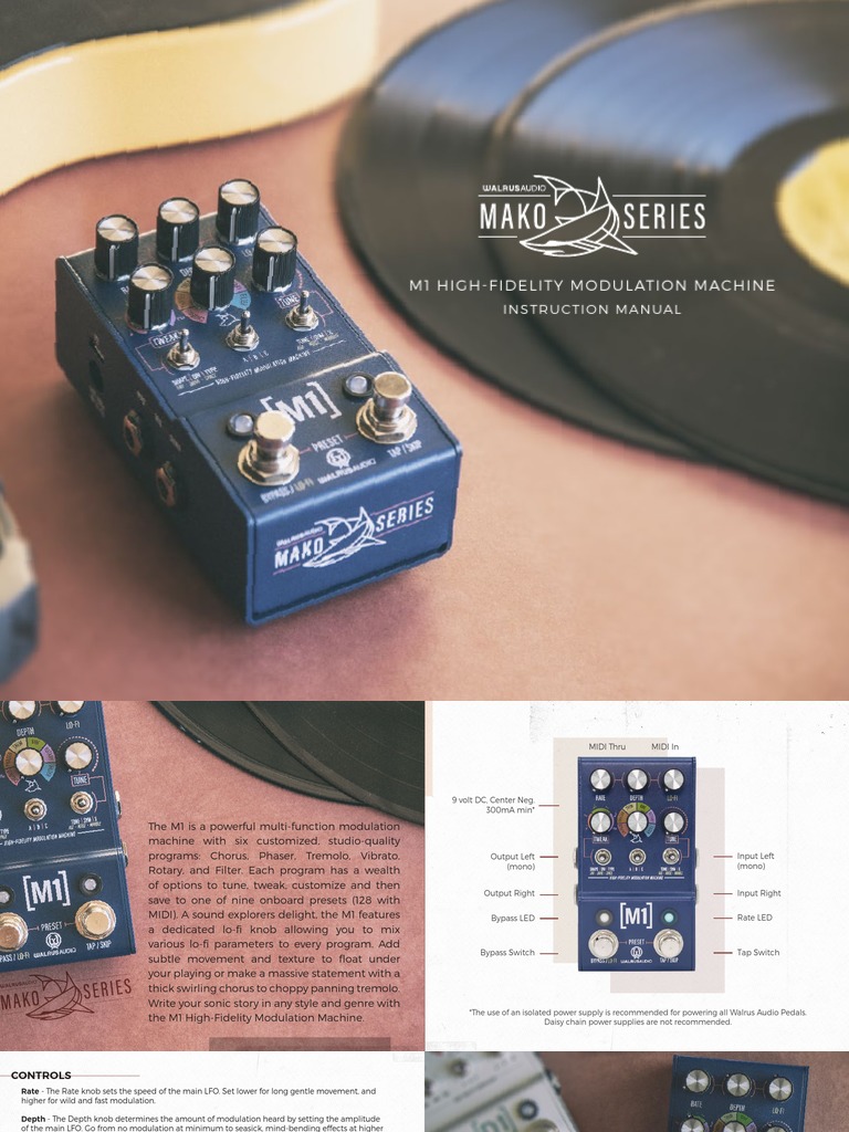 Walrus M1 Manual | PDF | Filter (Signal Processing) | Loudspeaker