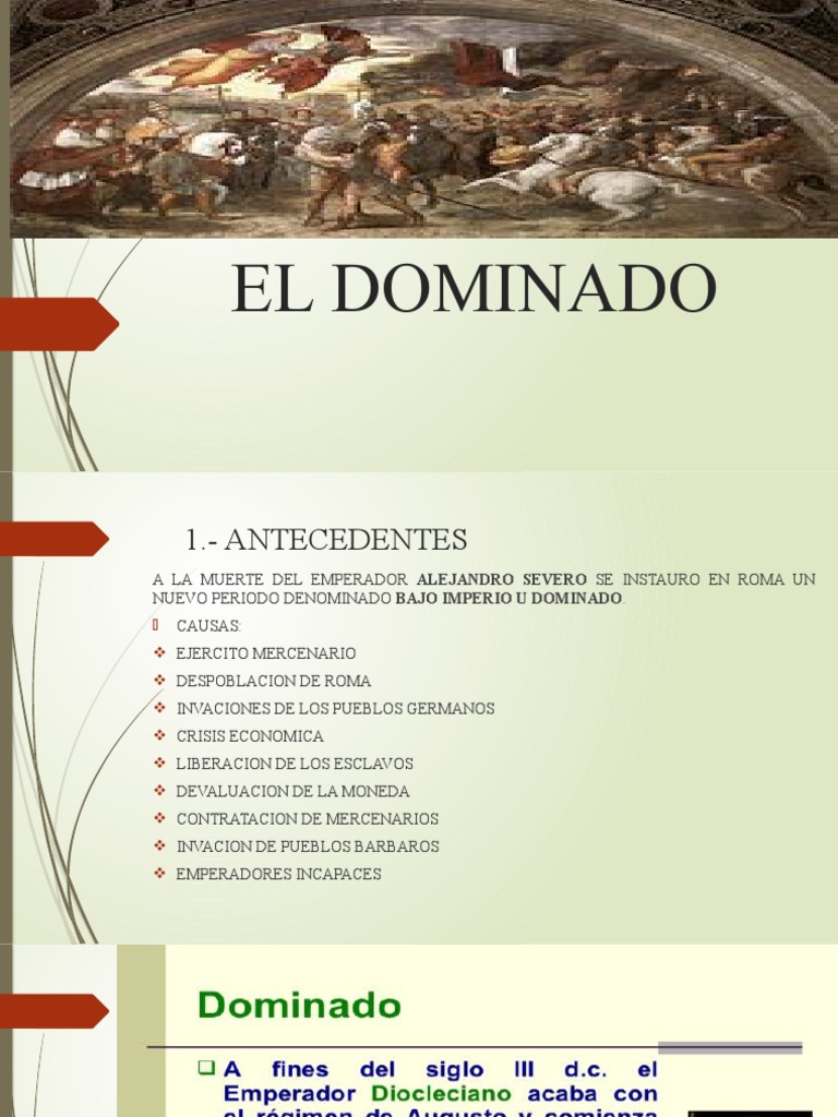 El Dominado y el Cristianismo en Roma | PDF | Constantino el grande ...