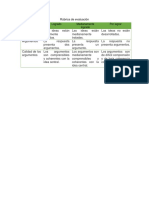 Rúbrica de Evaluación: Logrado Medianamente Logrado Por Lograr