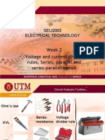 Voltage and Current Divider Rules, Series, Parallel and Series-Parallel Circuit