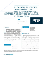 Artículo Cómo Implementar El Control de Calidad.