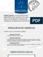 Mercosur. - Antecedentes Historicos y Estructura