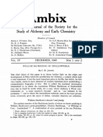 Ambix: Being The Journal of The Society For The Study of Alchemy and Early Chemistry