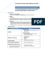 Municipalidad de Centro Poblado Santa María de Huachipa: Bases Del Proceso de Selección Cas #002-2019-Mcpsmh