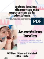 Anestésicos Locales Los Medicamentos Más Importantes de La Odontología
