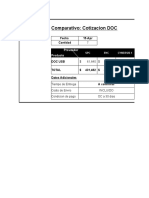 Cotización DOC USB comparativa