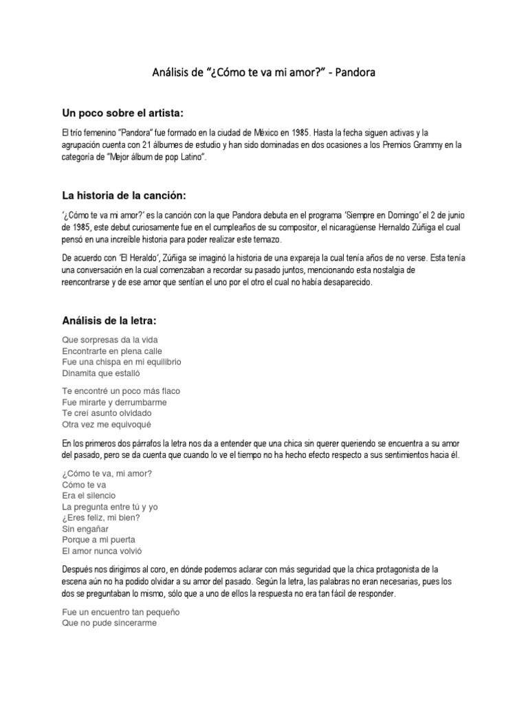 Análisis de La Canción | PDF | Canciones | Melodía