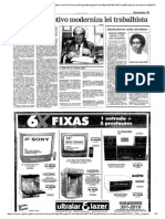 06 de Novembro de 1994 - Projeto de Lei, Neoliberal, Sobre Nova Legislação Trabalhista - Legislação Do Trabalho Brasileiro.