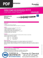 Prysmian Elasticfit Cable Terminations 11kV 33kV Single Core XLPE EPR