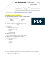 Gr. 3 - Matter and Energy - HW Packet