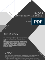Radar: Radio Detection and Ranging)