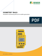 Isometer® Ir423: Insulation Monitoring Device For Mobile Generators