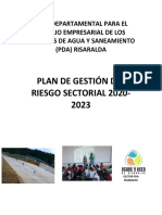 Plan de Gestión Del Riesgo Sectorial 2020-2023