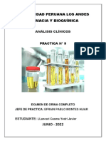 PRACTICA #9 Examen de Orina