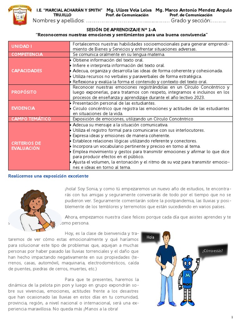 Reconocimiento de Emociones en Clase | PDF | Evaluación | Las emociones