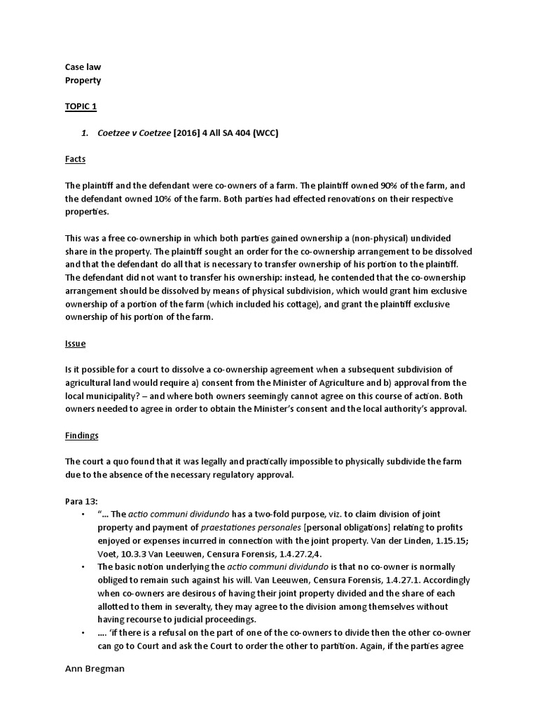Property Case Law PDF Bill Of Lading Ownership