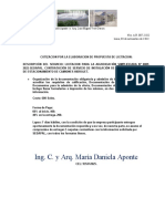 Ing. C. y Arq. María Daniela Aponte