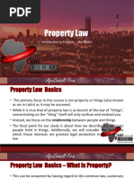 Introduction To Property Law