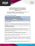 Guia Paso 4 - La Calorimetría y Las Leyes de La Termodinámica