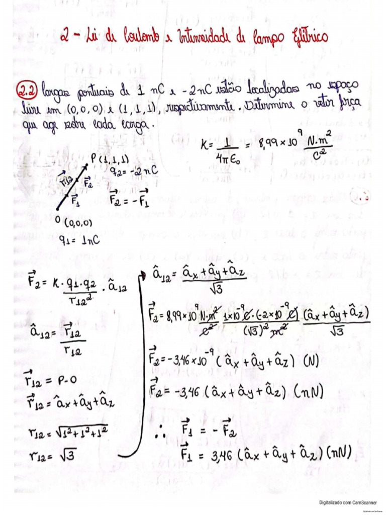 Eletromagnetismo Cap. 2 e 3 | PDF