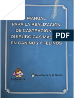 Manual de castraciones quirúrgicas en caninos y felinos