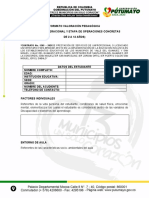 Evaluación pedagógica etapas preoperacional y concreta