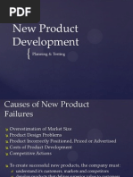 4 New Product Development, Product Testing & Market