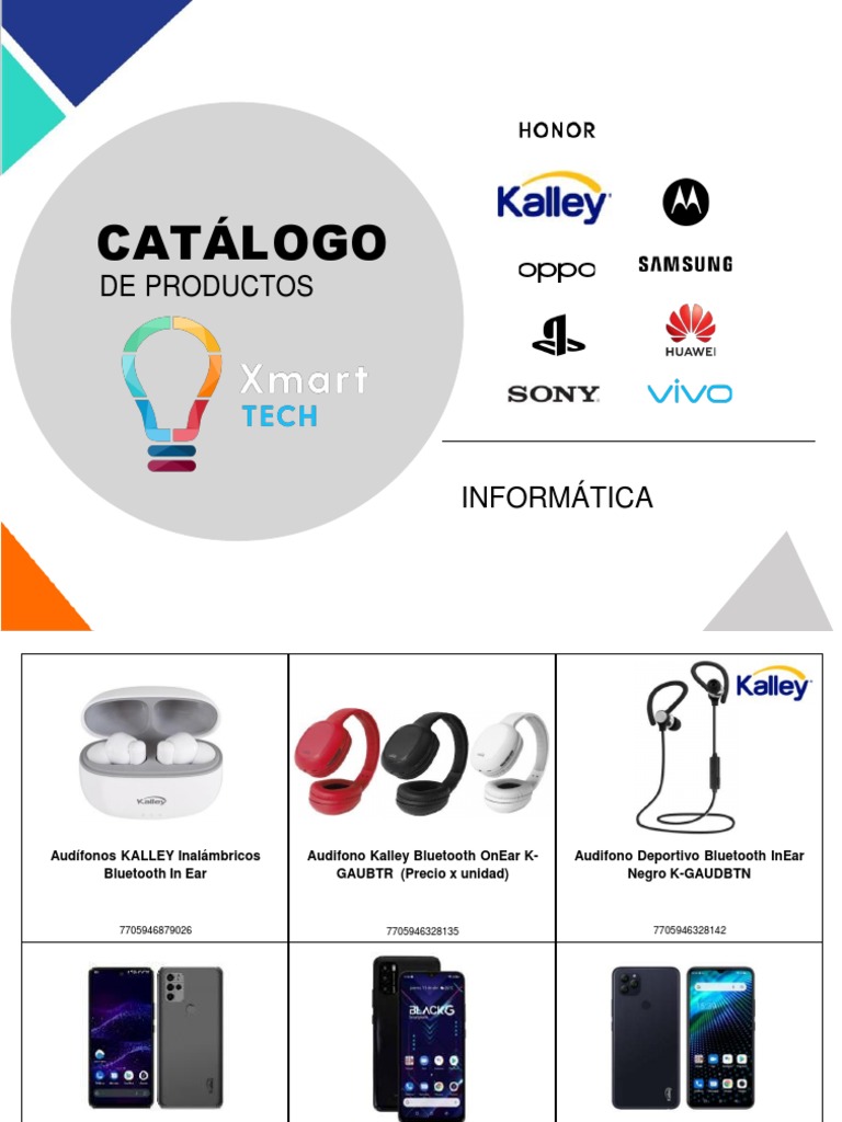 CATÁLOGO DE PRODUCTOS INFORMÁTICA Y LINEA MARRÓN | PDF | Information ...