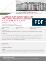 Master Politiques Publiques Parcours Administration Et Politiques Publiques