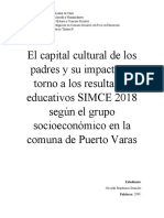 El Capital Cultural de Los Padres y Su Evolución en Torno A Los Resultados Educativos SIMCE Según El Grupo Socioeconómico