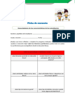 Ficha de Encuesta: Conocimiento de Las Características de Los Estudiantes