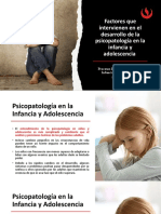 Factores Que Intervienen en El Desarrollo de La Psicopatología en La Infancia y Adolescencia